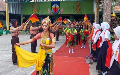 Gelar Seni Penyambutan Kepala Kejaksaan Negeri Kab. Kediri