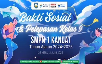 Pelepasan Siswa Siswi Kelas IX SMPN 1 Kandat  Berlangsung Secara Sederhana Namun Bermakna. 