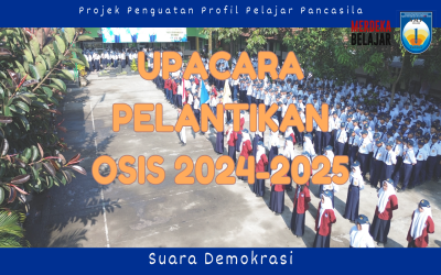 Pelantikan Anggota OSIS Tahun Ajaran 2024-2025 di SMP Negeri 1 Kandat